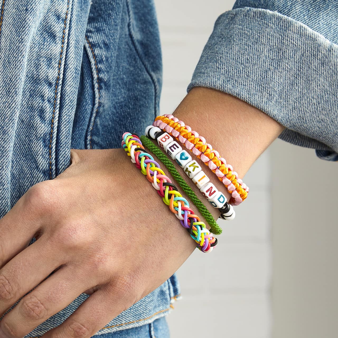 Be Kind Friendship Bracelet Stack